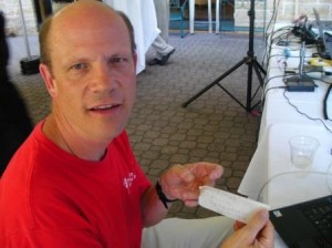 Greg Scott with Infrasupport helping connect AM1280 (The Patriot), to the Internet for today’s onsite radio show. An Infrasupport firewall manages all the network traffic.